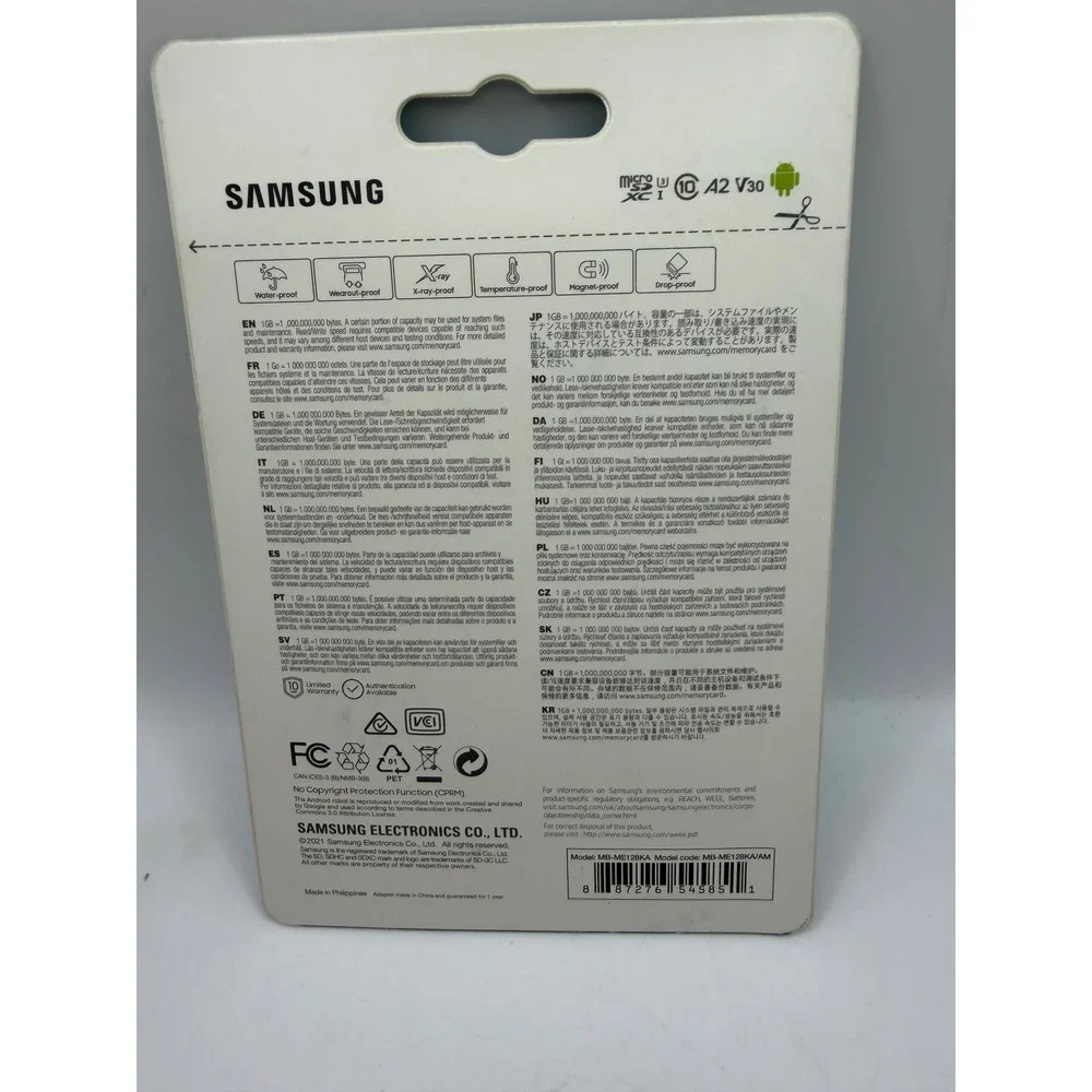 Samsung EVO Select 128GB microSDXC UHS-I Memory Card with Adapter MB-ME128KA
